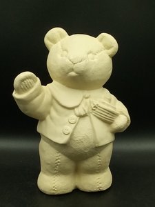 Keramik - Teddybär mit Schiffchen