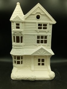Keramik Deko-Haus oder Vogelfutterhaus