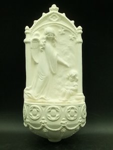 Keramik - Weihwasserkessel - Engel mit Kind