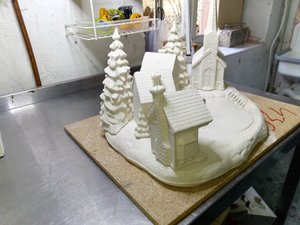 Keramik - Christmas Village -groß
