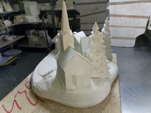 Keramik - Christmas Village -groß