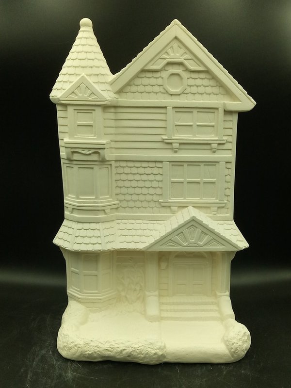 Keramik Deko-Haus oder Vogelfutterhaus, Victorian Birdhouse