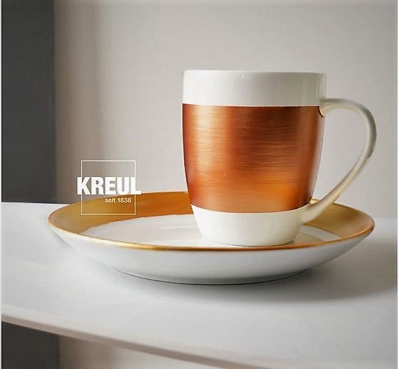 KREUL Glass & Porcelain "Classic - Metallic" - Einbrennen im Backofen (90 Min. bei 160° C)