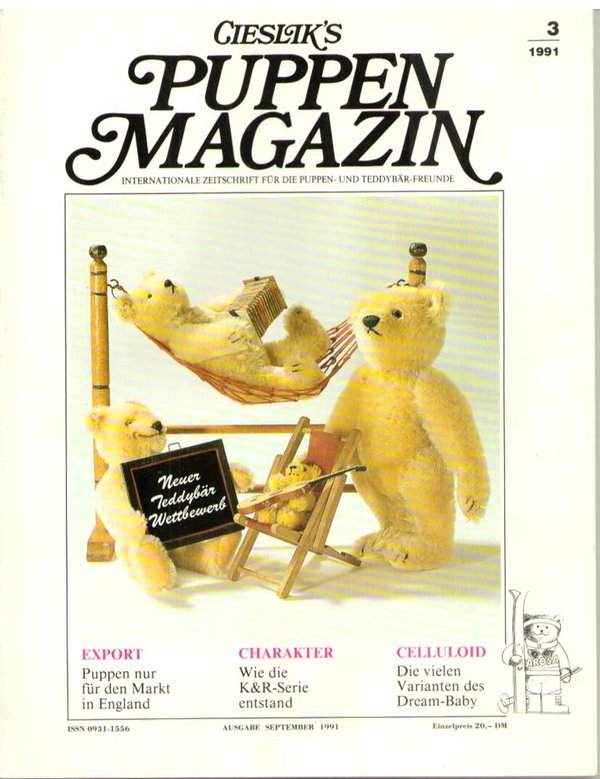 Cieslik's Puppen Magazin Ausgabe September 1991 - 5. Jahrgang